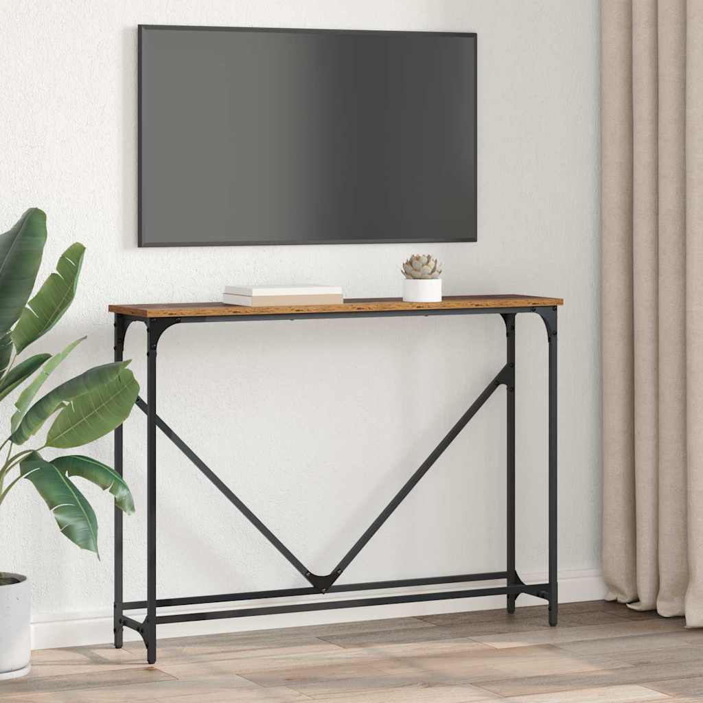 Tavolo consolle Legno vecchio 102 x 23 x 75 cm