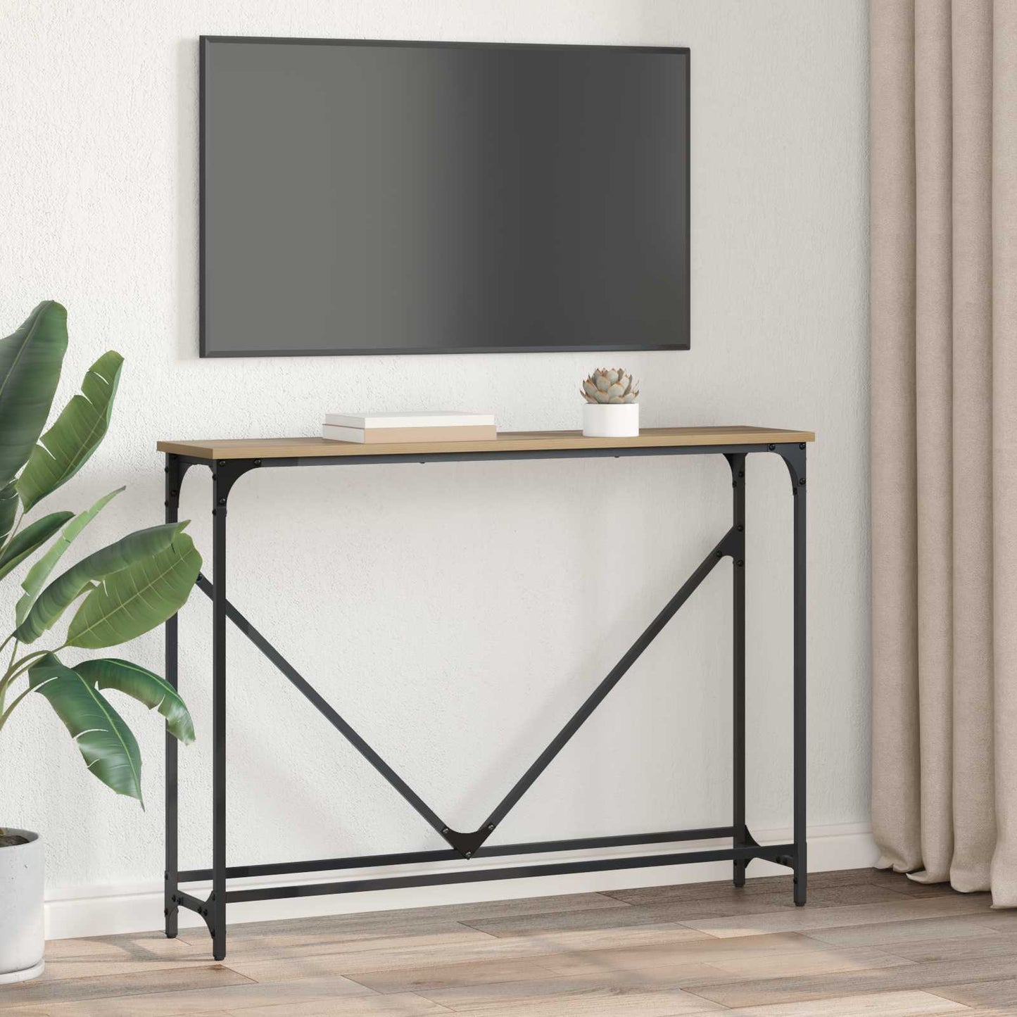 Tavolo consolle Rovere artigianale 102 x 23 x 75 cm | homemem39