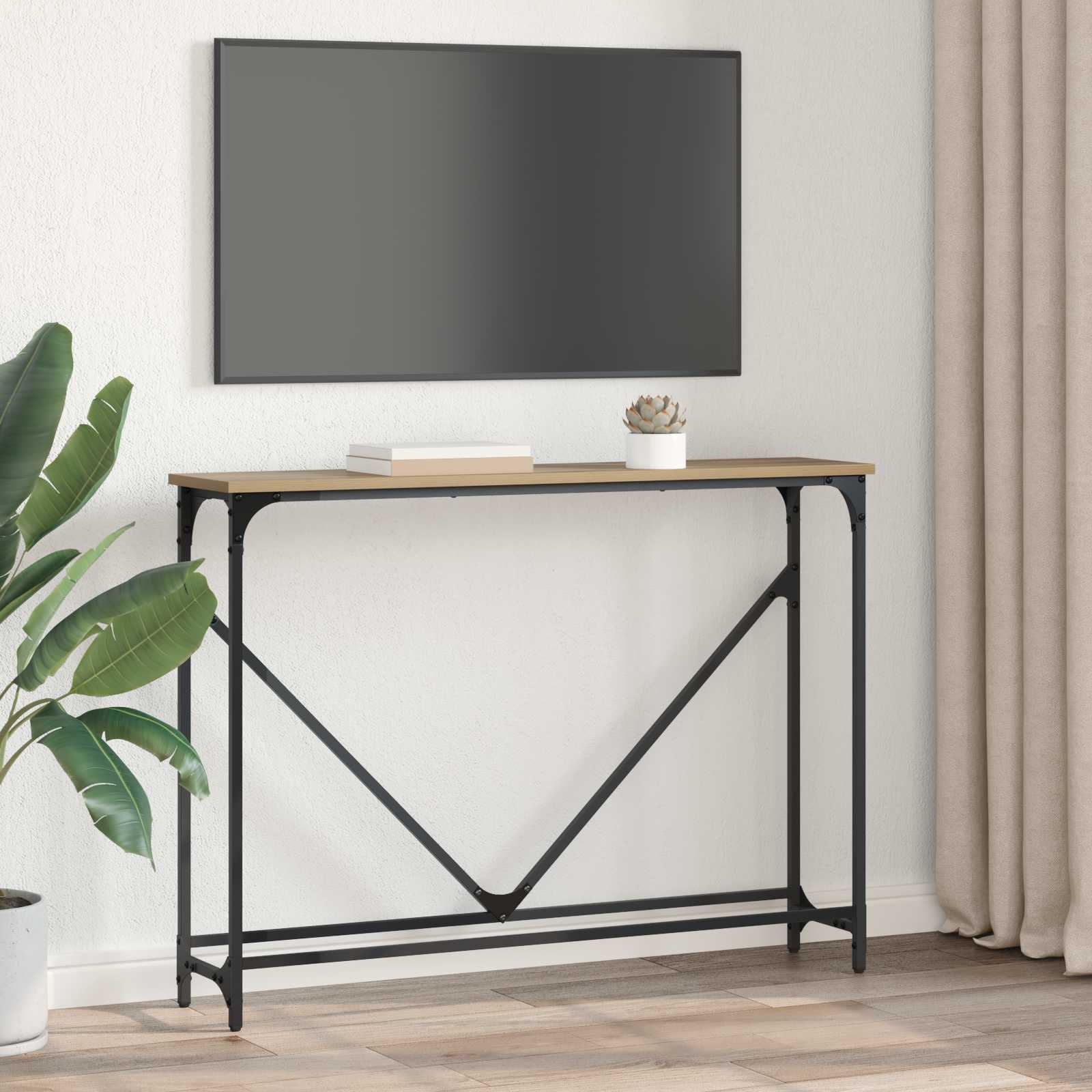 Tavolo consolle Rovere artigianale 102 x 23 x 75 cm | homemem39