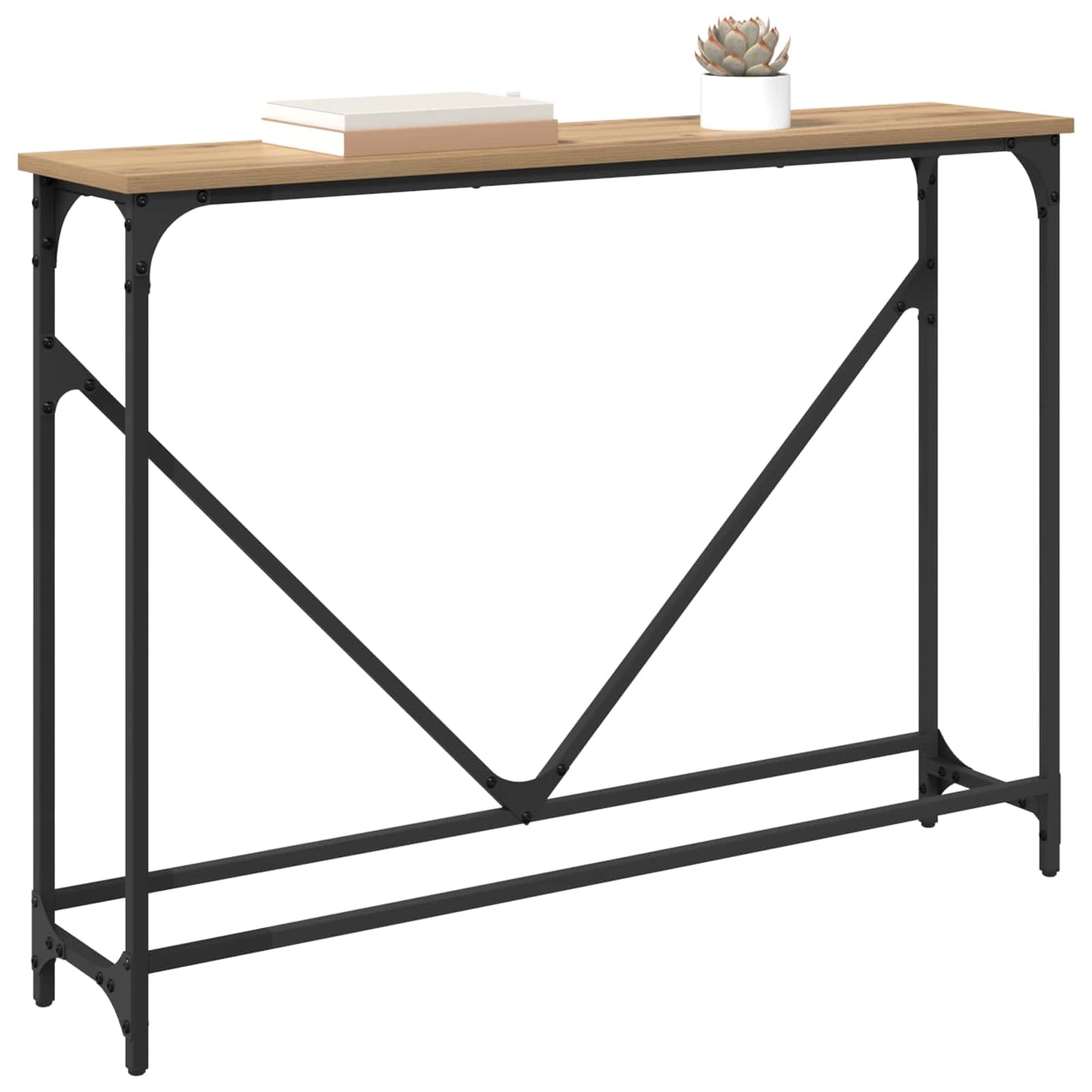 Tavolo consolle Rovere artigianale 102 x 23 x 75 cm | homemem39