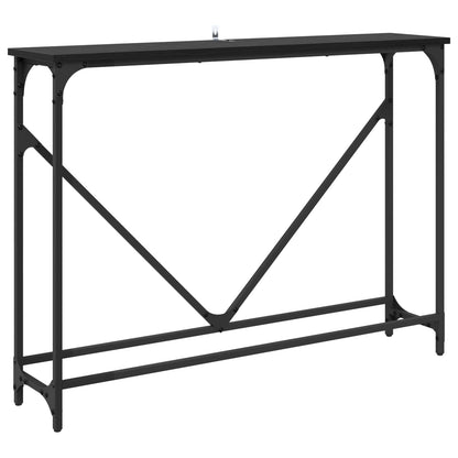 Tavolo consolle Rovere Nero 102 x 23 x 75 cm Legno multistrato | homemem39