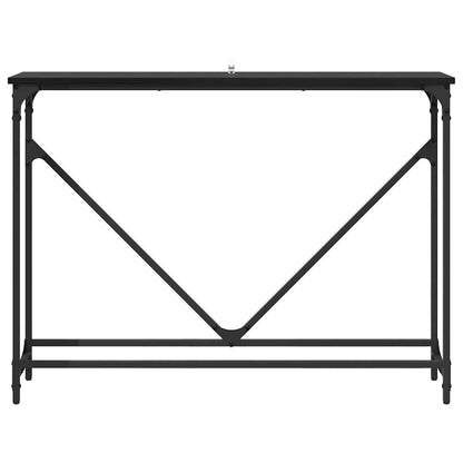 Tavolo consolle Rovere Nero 102 x 23 x 75 cm Legno multistrato