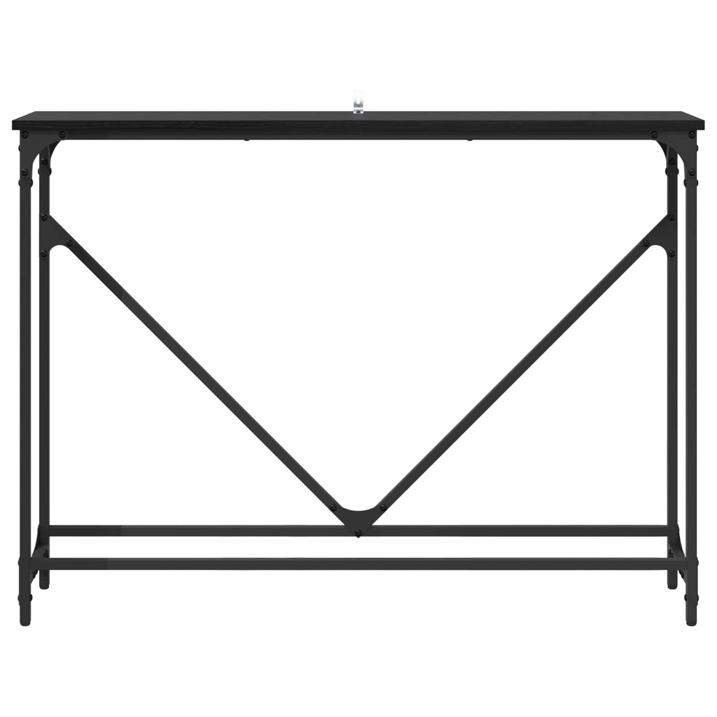 Tavolo consolle Rovere Nero 102 x 23 x 75 cm Legno multistrato | homemem39