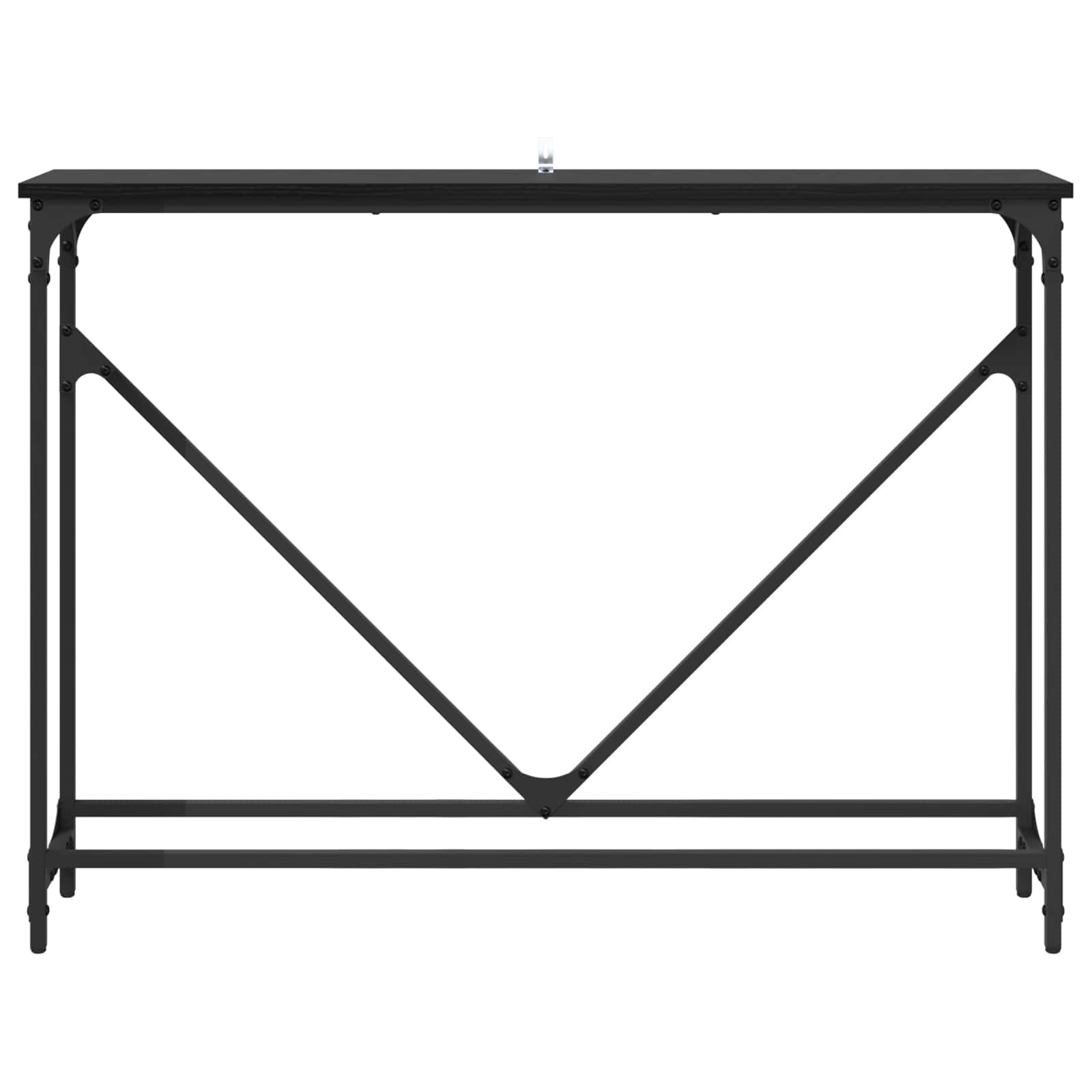 Tavolo consolle Rovere Nero 102 x 23 x 75 cm Legno multistrato | homemem39