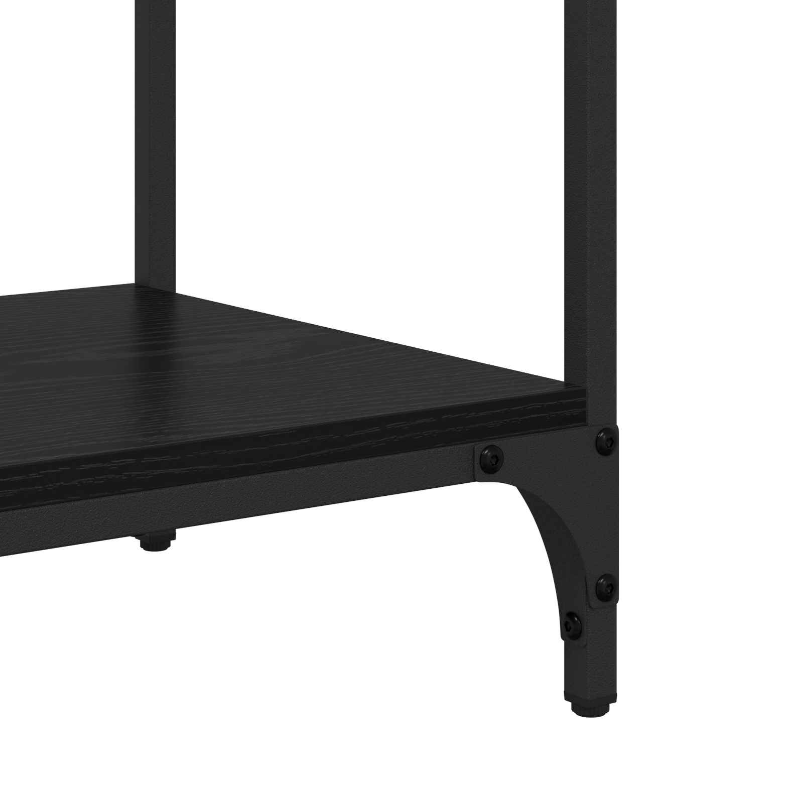Tavolo consolle Rovere Nero 75 x 34,5 x 75 cm Legno multistrato | homemem39