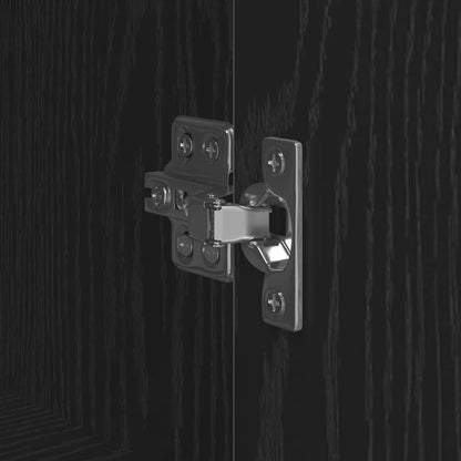 Credenza Rovere Nero 62 x 36 x 121,5 cm Legno multistrato