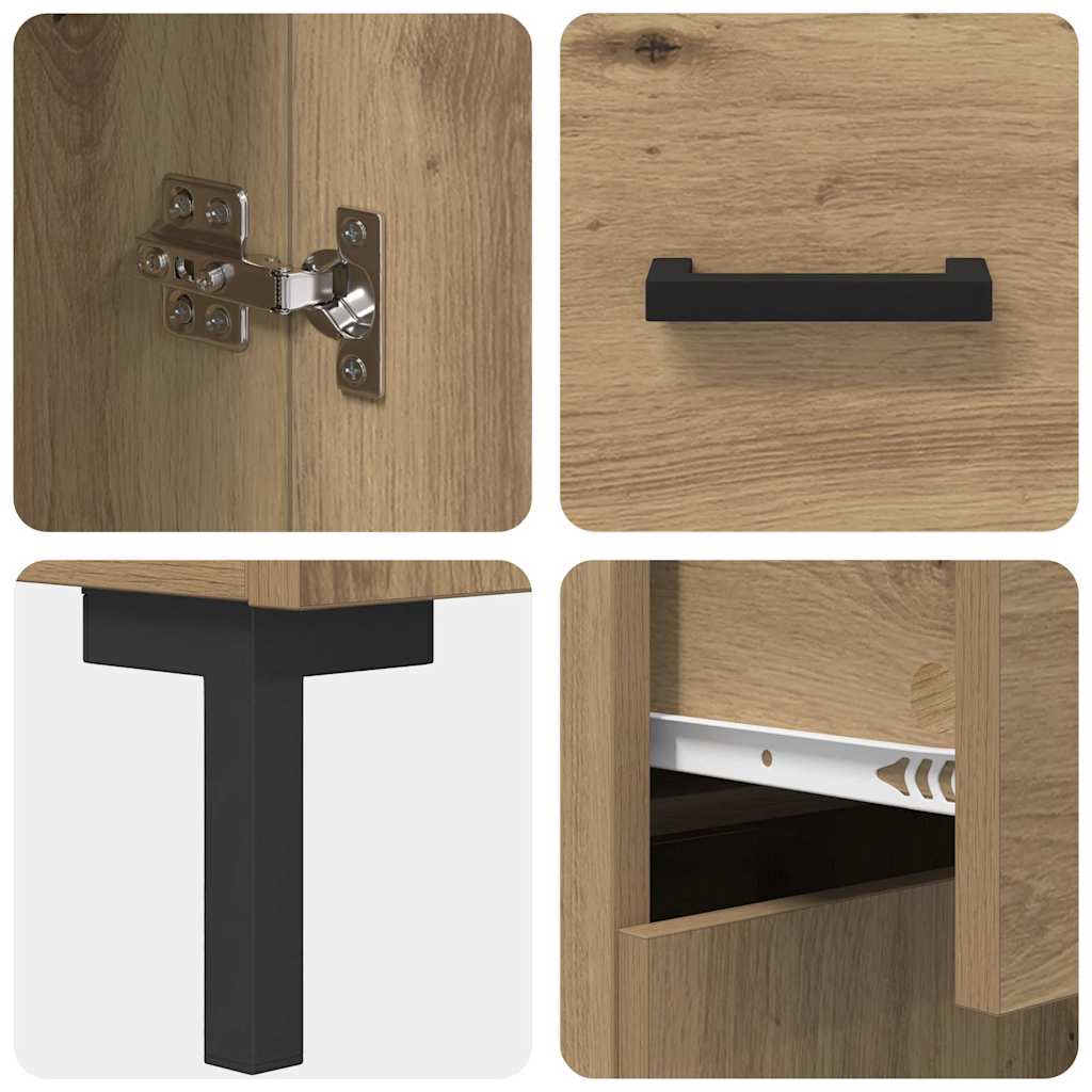 Credenza Rovere artigianale 69,5 x 34 x 90 cm Legno multistrato