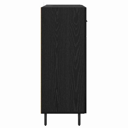 Credenza Rovere Nero 69,5 x 34 x 90 cm Legno multistrato