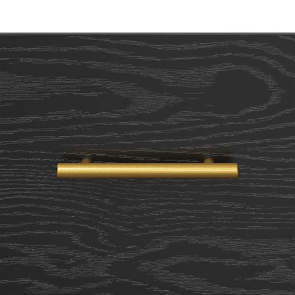 Mobile TV Rovere Nero 150 x 36 x 30 cm Legno multistrato