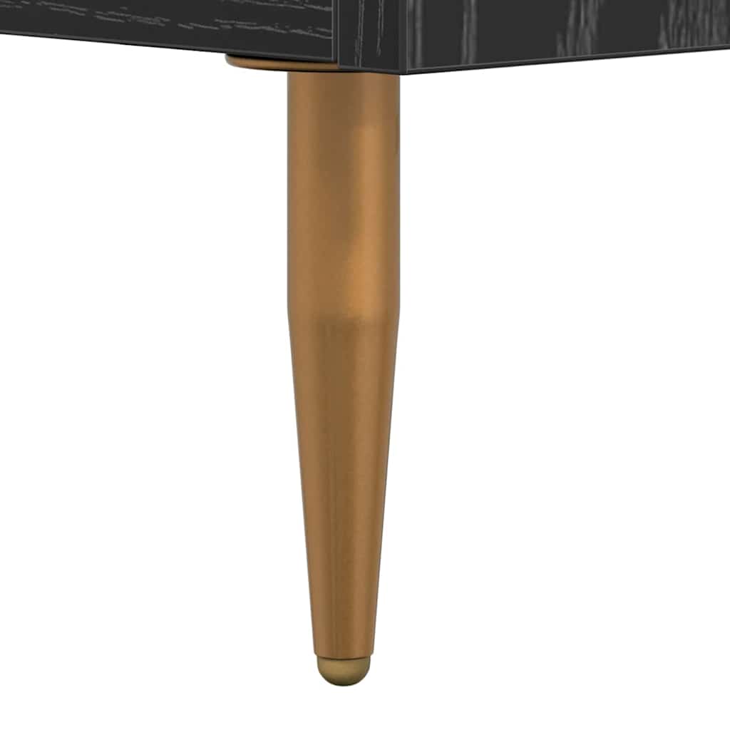 Mobile TV Rovere Nero 150 x 36 x 30 cm Legno multistrato | homemem39