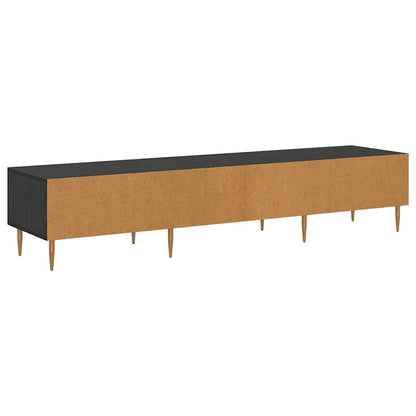 Mobile TV Rovere Nero 150 x 36 x 30 cm Legno multistrato