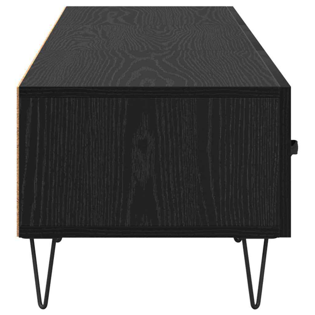 Mobile TV Rovere nero 150 x 36 x 30 cm Legno multistrato
