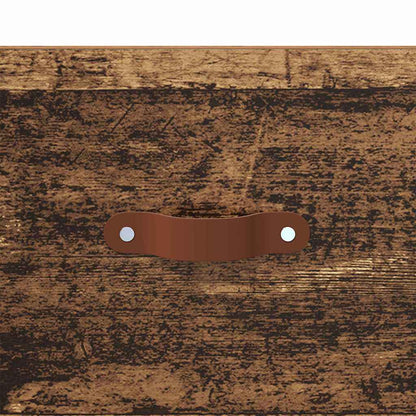 Mobiletto da comodino a parete 35 x 35 x 20 cm Legno vecchio