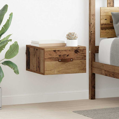 Mobiletto da comodino a parete Legno vecchio 35 x 35 x 20 cm | homemem39