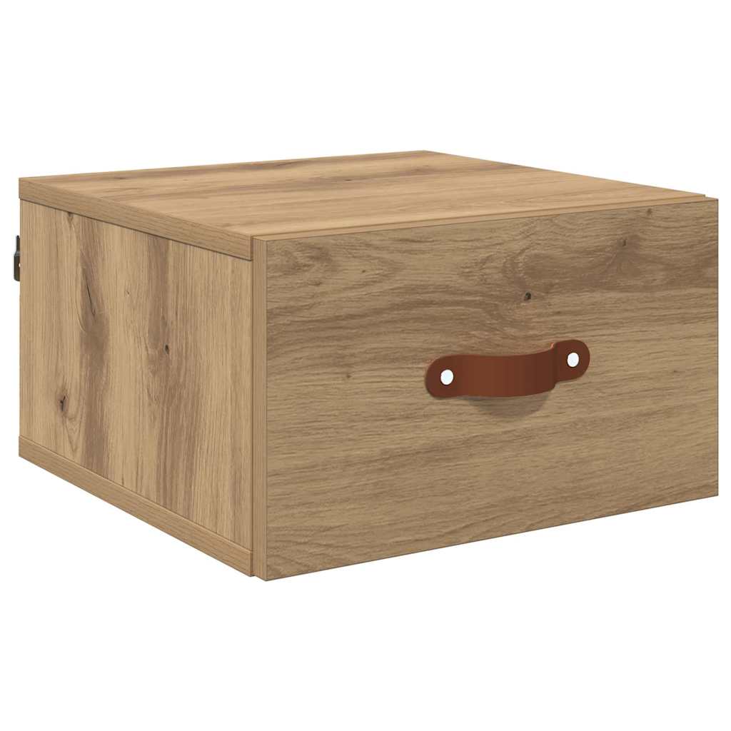 Mobiletto da comodino a parete Rovere artigianale | homemem39