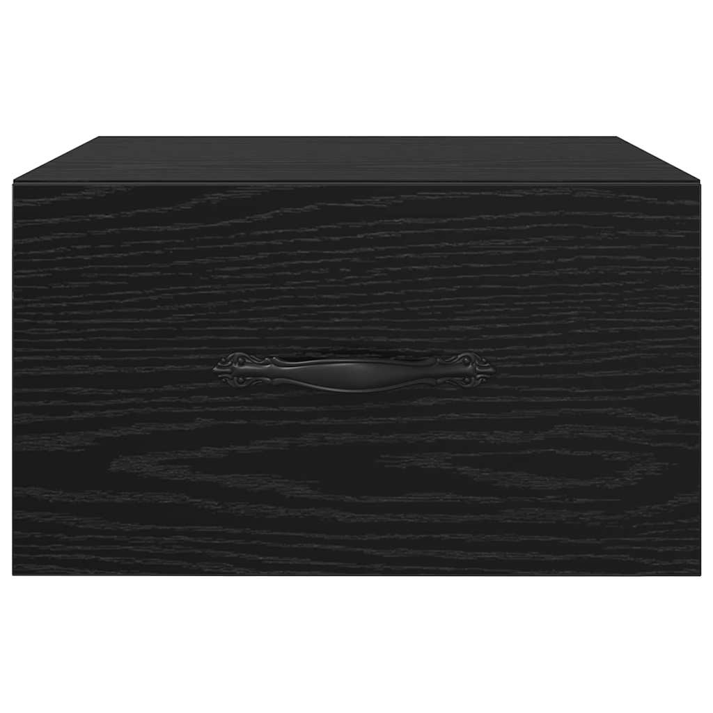Armadio da Notte con cassetto 2 pcs Rovere nero 35 x 35 x 20 cm | homemem39