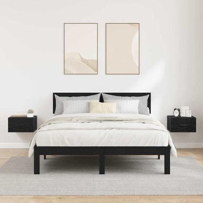 Armadio da Notte con cassetto 2 pcs Rovere nero 35 x 35 x 20 cm