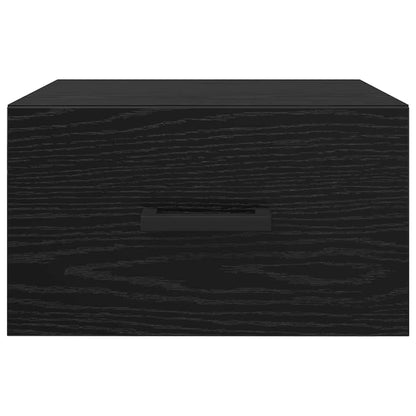 Armadio da Notte con cassetto 2 pcs Rovere nero 35 x 35 x 20 cm