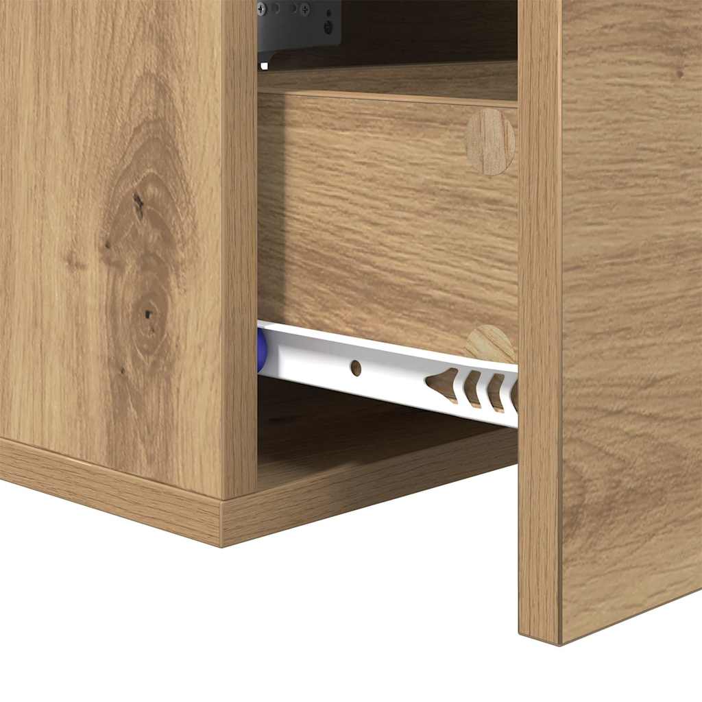 Armadio da Notte Rovere artigianale 35 x 35 x 20 cm | homemem39