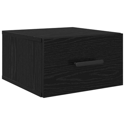 Armadio da Notte Rovere Nero 35 x 35 x 20 cm Legno multistrato | homemem39