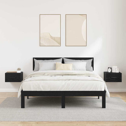 Armadio da Notte 2 pcs Rovere Nero 35 x 35 x 20 cm | homemem39
