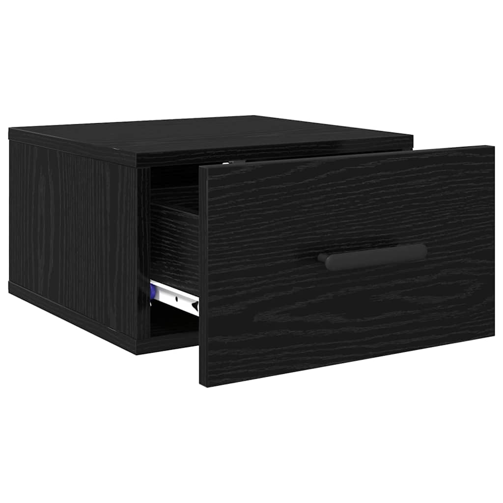 Armadio da Notte 2 pcs Rovere Nero 35 x 35 x 20 cm | homemem39