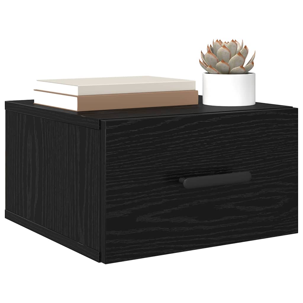 Armadio da Notte 2 pcs Rovere Nero 35 x 35 x 20 cm | homemem39