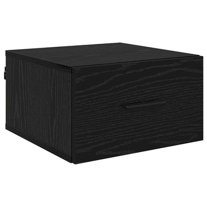 Armadio da Notte con cassetto 2 pcs Rovere nero 35 x 35 x 20 cm