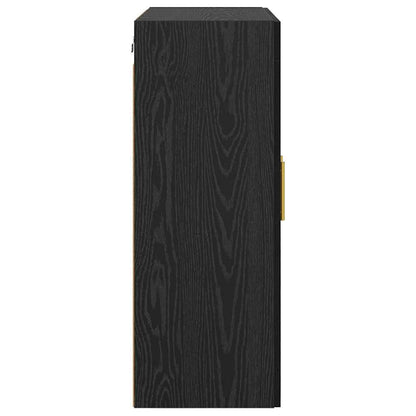 Pensile Rovere Nero 69,5 x 34 x 90 cm Legno multistrato