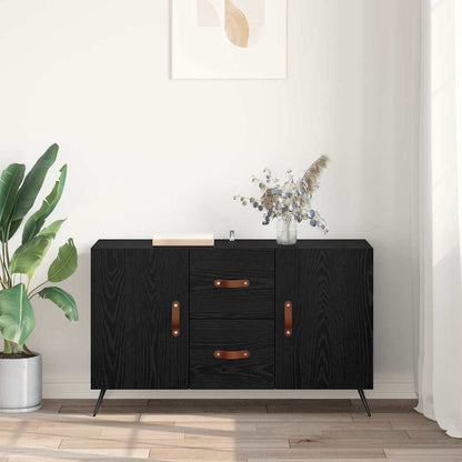 Credenza Rovere Nero 100 x 36 x 60 cm Legno multistrato