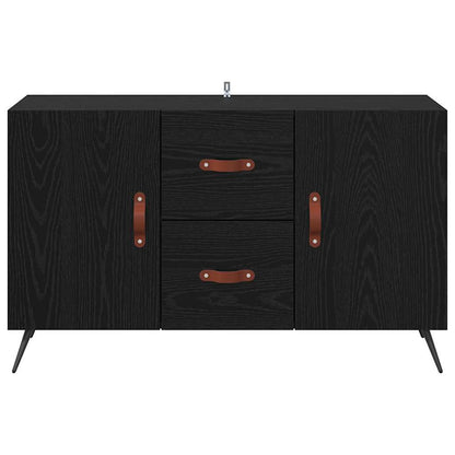 Credenza Rovere Nero 100 x 36 x 60 cm Legno multistrato