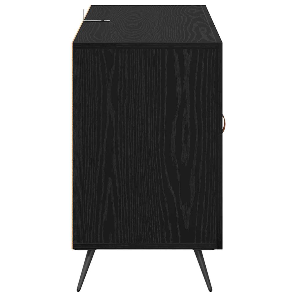 Credenza Rovere Nero 100 x 36 x 60 cm Legno multistrato