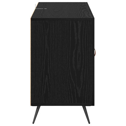 Credenza Rovere Nero 100 x 36 x 60 cm Legno multistrato