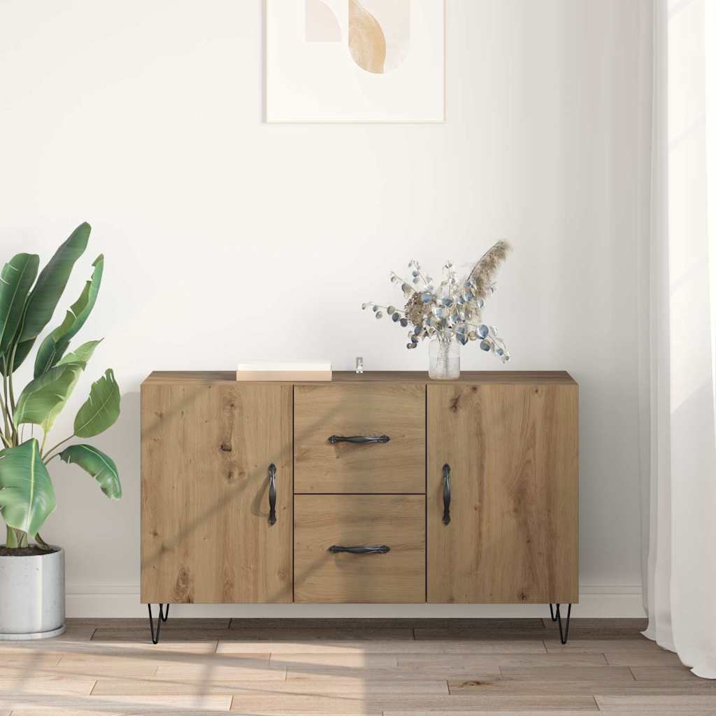 Credenza Rovere artigianale 100 x 36 x 60 cm Legno multistrato