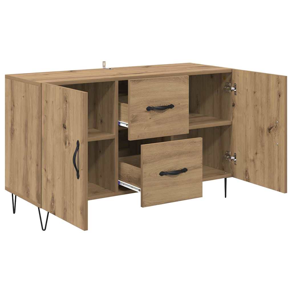 Credenza Rovere artigianale 100 x 36 x 60 cm Legno multistrato