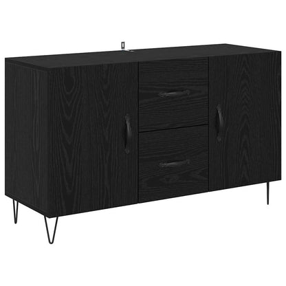 Credenza Rovere Nero 100 x 36 x 60 cm Legno multistrato