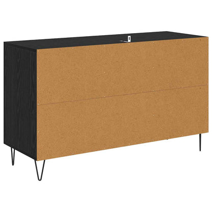 Credenza Rovere Nero 100 x 36 x 60 cm Legno multistrato