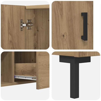 Credenza Rovere artigianale 100 x 36 x 60 cm Legno multistrato