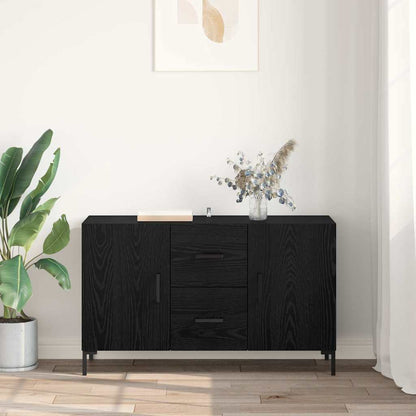 Credenza Rovere Nero 100 x 36 x 60 cm Legno multistrato