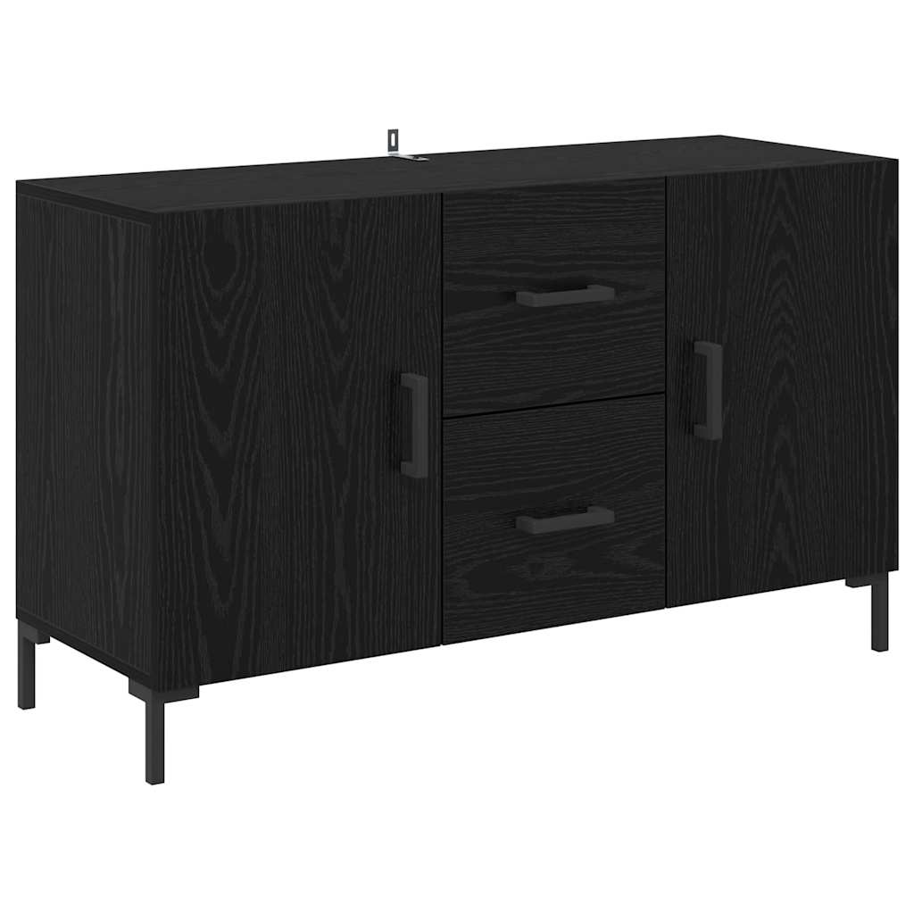 Credenza Rovere Nero 100 x 36 x 60 cm Legno multistrato
