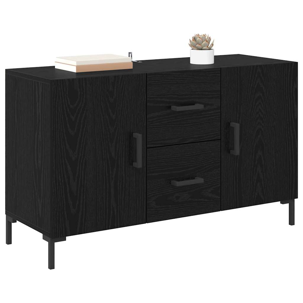 Credenza Rovere Nero 100 x 36 x 60 cm Legno multistrato