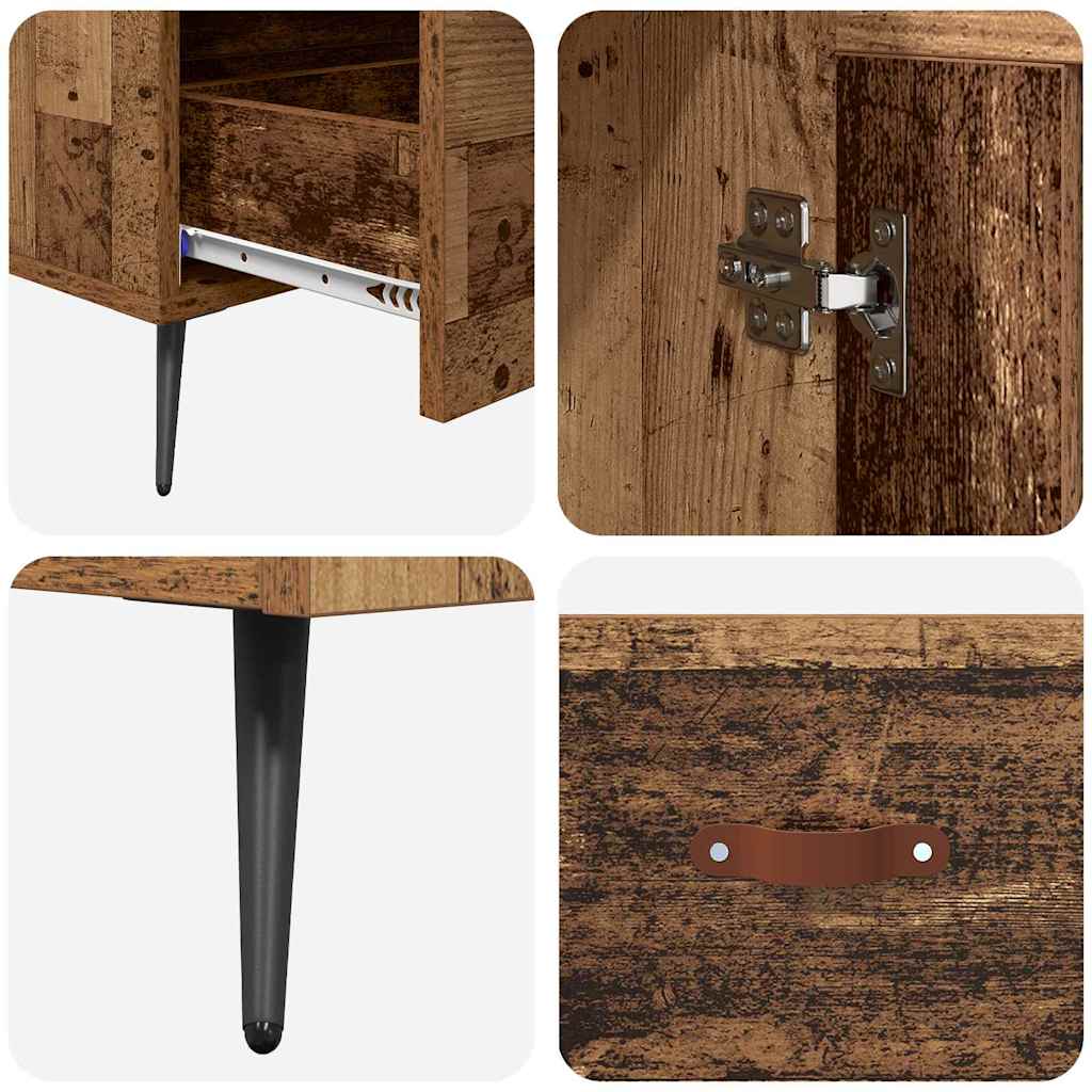 Credenza con cassetto Legno vecchio 69,5 x 31 x 115 cm