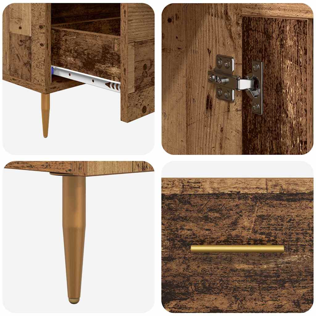 Credenza con cassetto Legno vecchio 69,5 x 31 x 115 cm