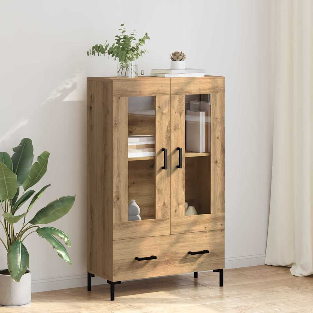 Credenza con cassetto Rovere artigianale 69,5 x 31 x 115 cm