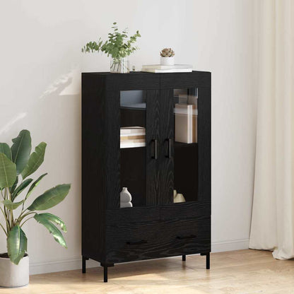 Credenza Rovere Nero 69,5 x 31 x 115 cm Legno multistrato