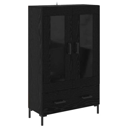 Credenza Rovere Nero 69,5 x 31 x 115 cm Legno multistrato