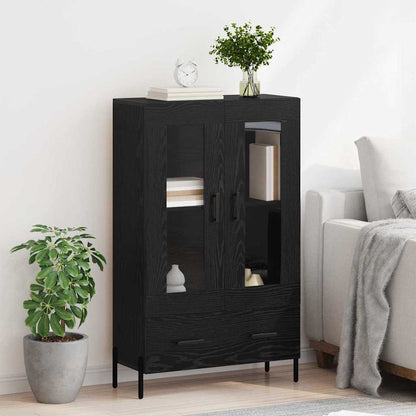 Credenza con cassetto Corona Rovere Nero 69,5 x 31 x 115 cm
