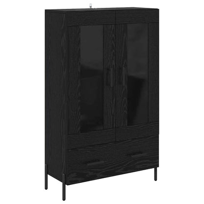 Credenza con cassetto Corona Rovere Nero 69,5 x 31 x 115 cm