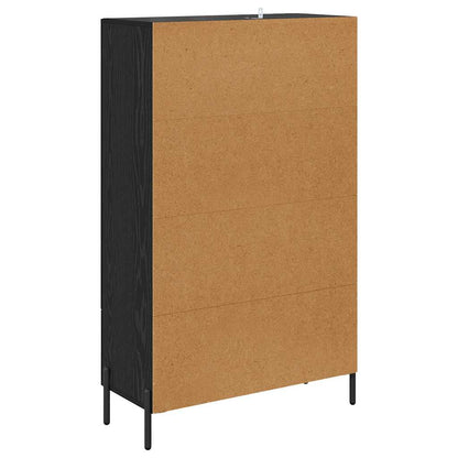 Credenza con cassetto Corona Rovere Nero 69,5 x 31 x 115 cm