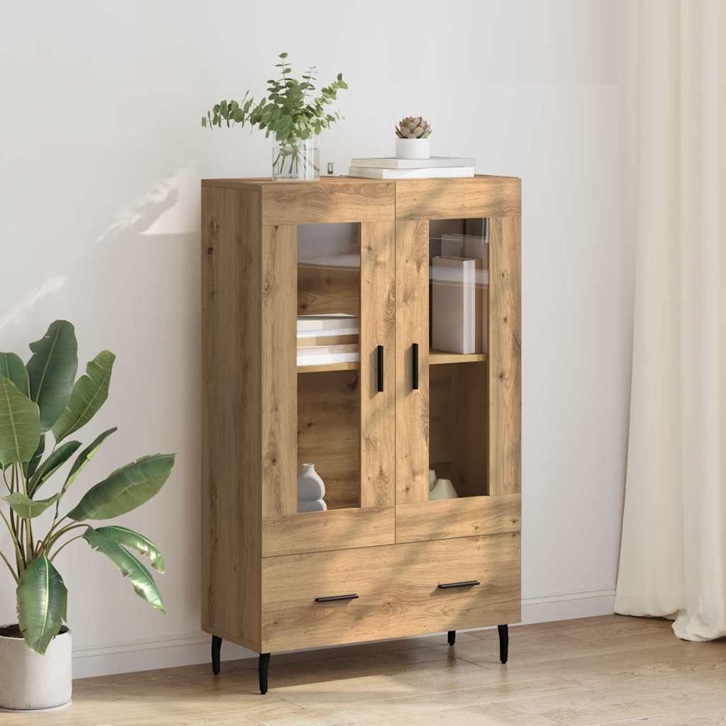 Credenza con cassetto Rovere artigianale 69,5 x 31 x 115 cm